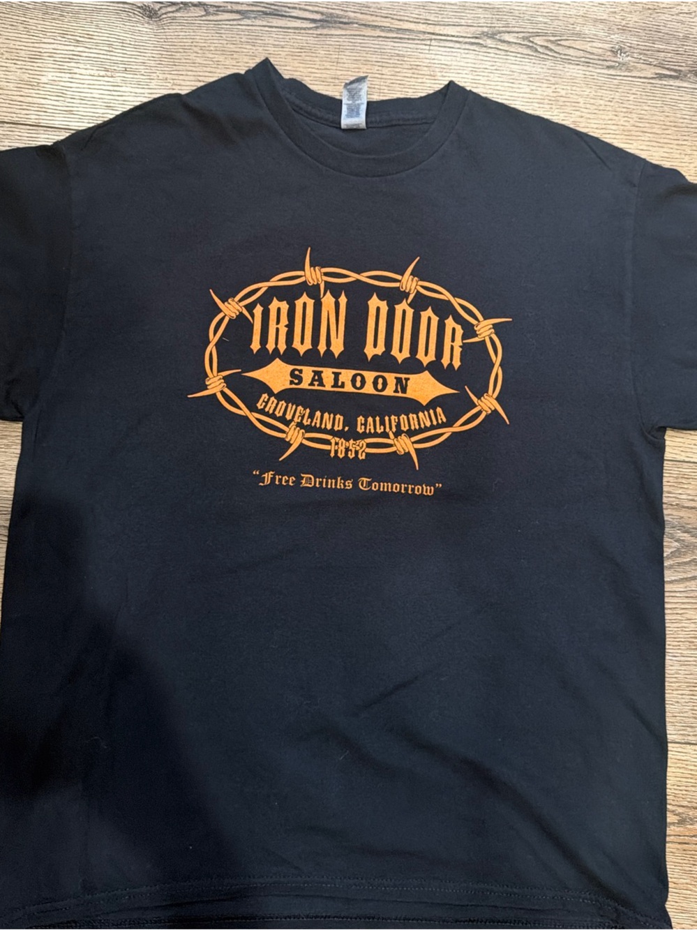 Gildan Black Crew Neck Tee with Tag